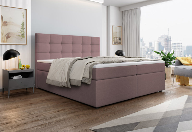 Čalúnená posteľ boxspring SALMA + topper - ARANZ - 3