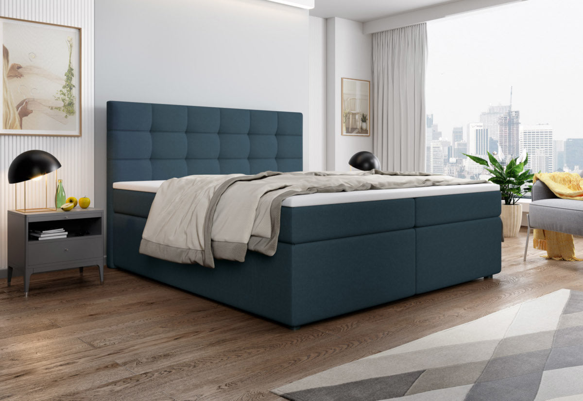 Čalúnená posteľ boxspring SALMA + topper - ARANZ - 4