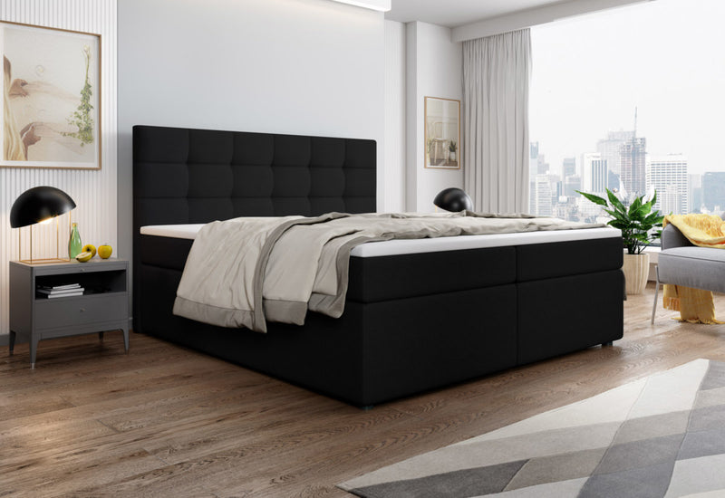 Čalúnená posteľ boxspring SALMA + topper - ARANZ - 6