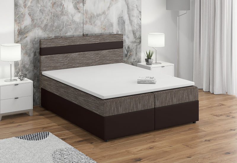 Čalúnená posteľ boxspring MODELA + topper - ARANZ - 3