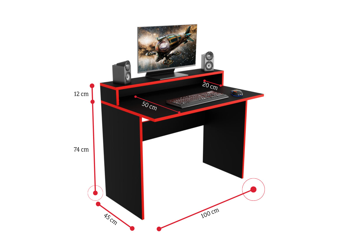 Počítačový herný stôl KADET - ROZMEROVKA - 3