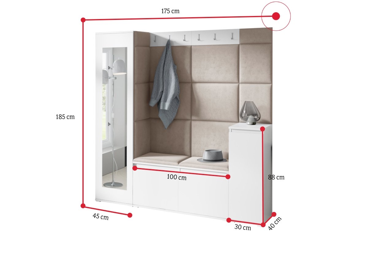Predsieňová zostava EUGENIO 28 - ROZMEROVKA - 2