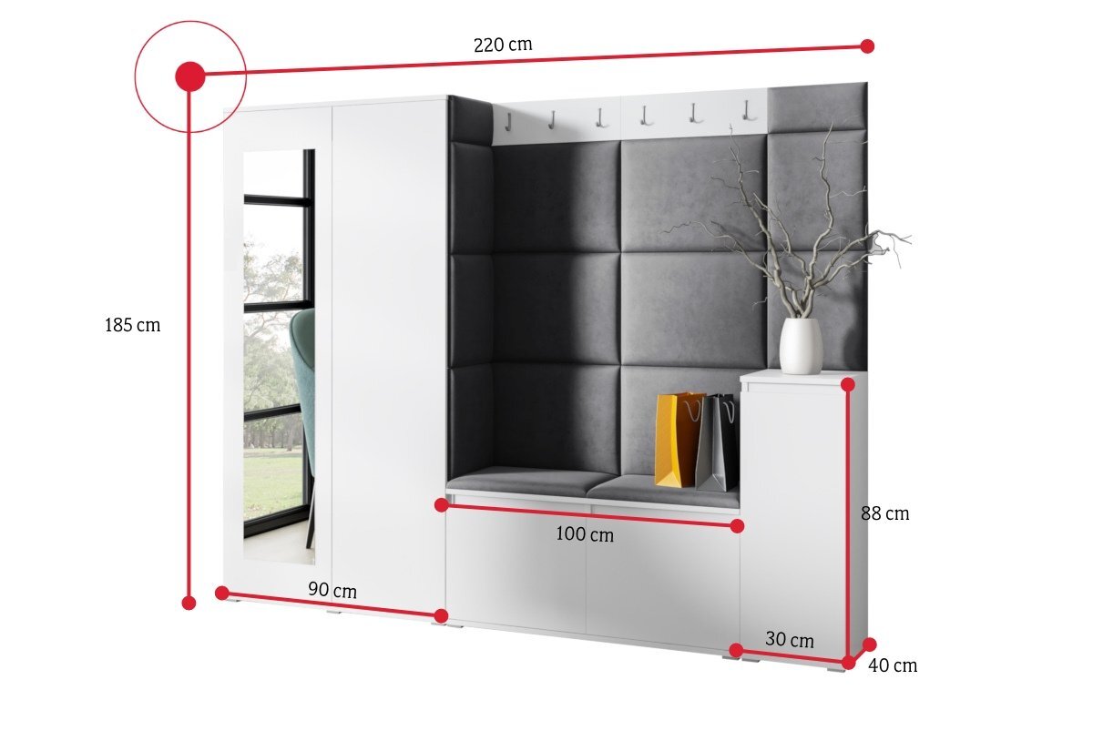 Predsieňová zostava EUGENIO 27 - ROZMEROVKA - 2