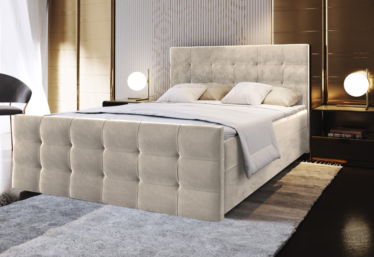 Čalúnená posteľ boxspring SAIMON - ARANZ - 1