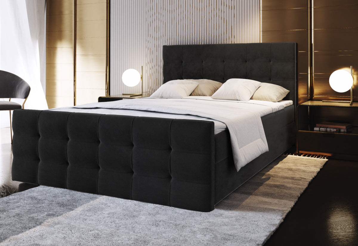 Čalúnená posteľ boxspring SAIMON - ARANZ - 2