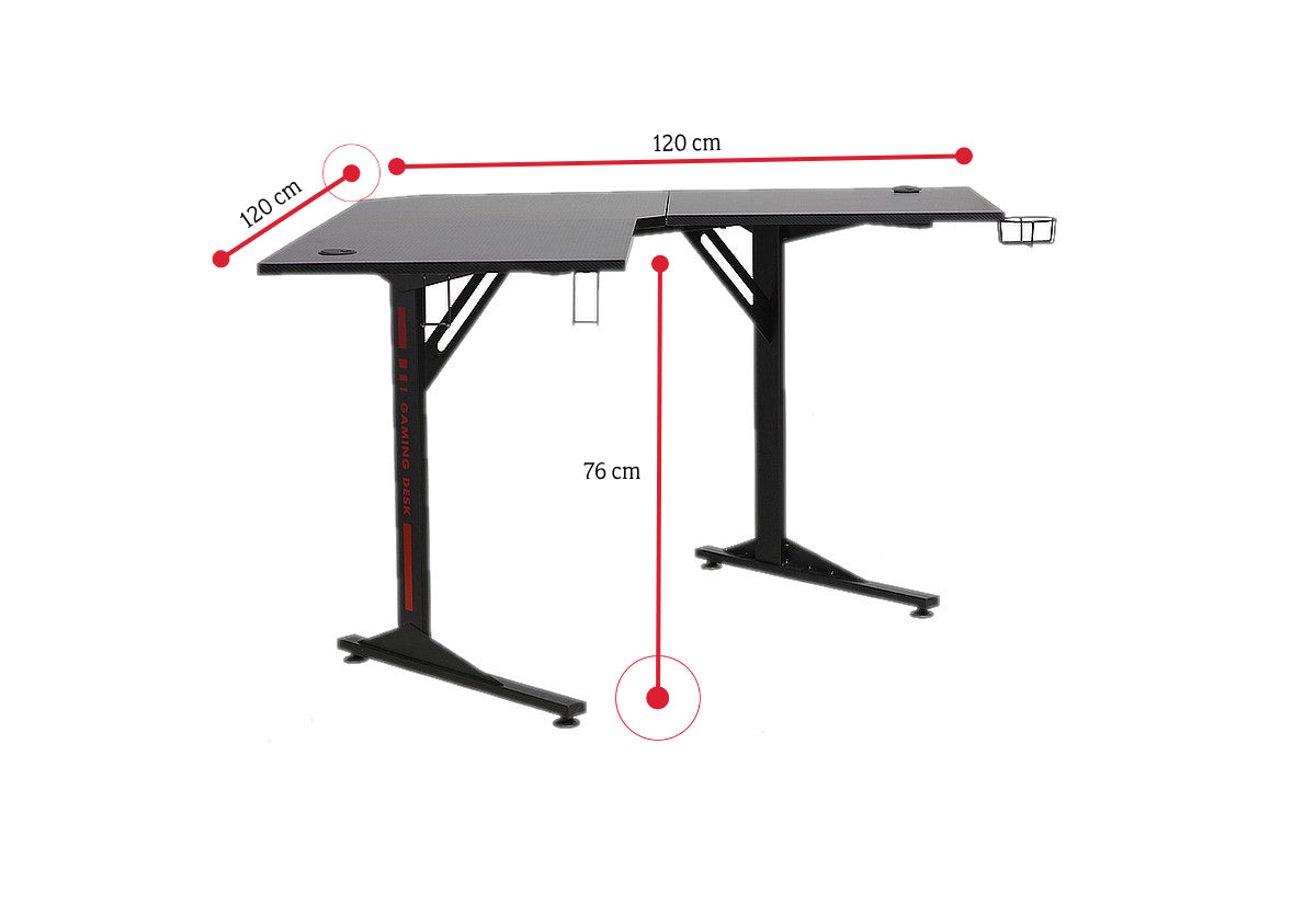 Počítačový herný stôl MEDR - ROZMEROVKA - 1