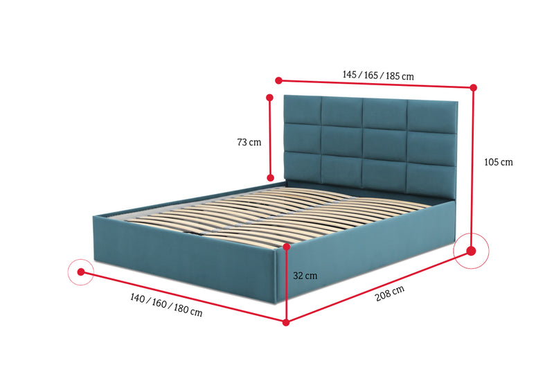 Čalúnená posteľ ATLAS - ROZMEROVKA - 4