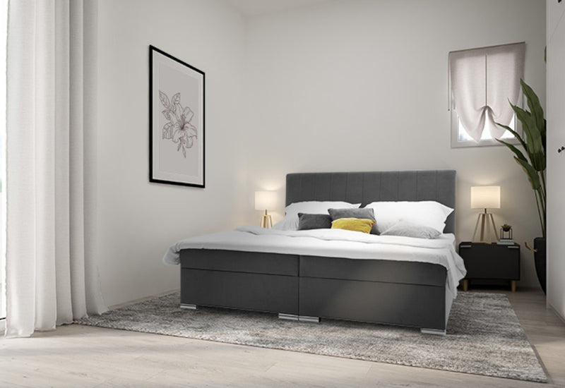 Čalúnená posteľ boxspring WILDE + vrchný matrac - ARANZ - 7