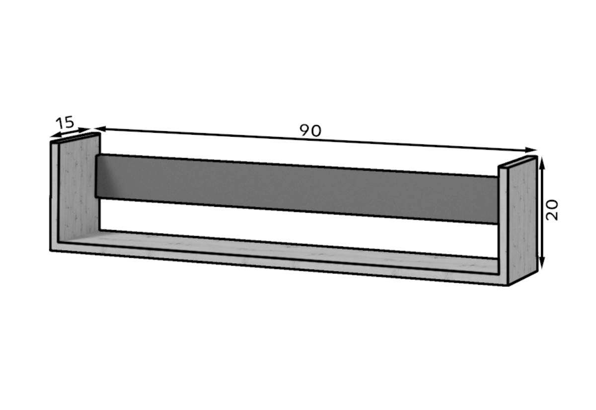 Polica CELINE - ROZMEROVKA - 1