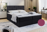 Čalúnená posteľ boxspring MARINOS, 160x200, fialová -  - 0