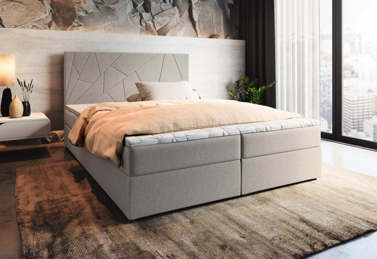 Čalúnená posteľ boxspring LADO - ARANZ - 5