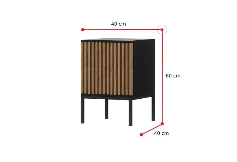 Nočný stolík RATINA - ROZMEROVKA - 1