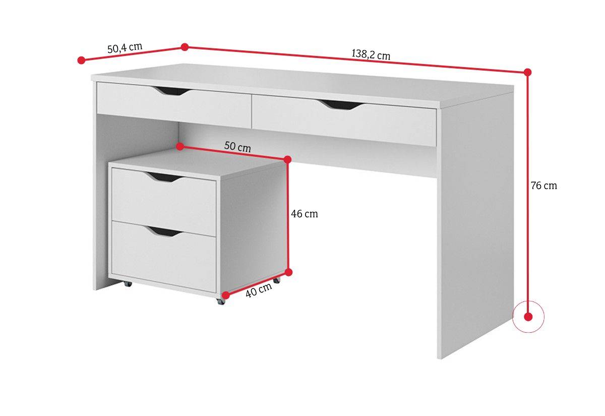 Písací stôl MANY - ROZMEROVKA - 1
