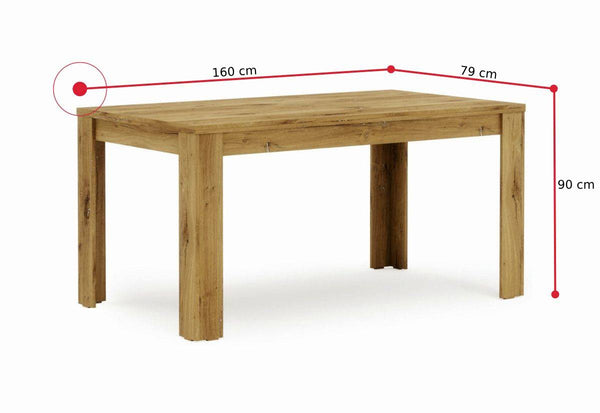 Jedálenský stôl MIROLA - ROZMEROVKA - 1
