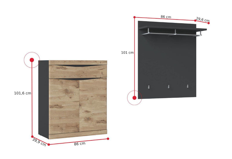 Predsieňová zostava FENIS - ROZMEROVKA - 2