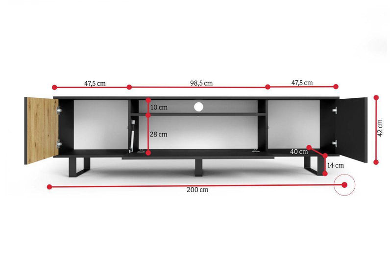 TV stolík RASS - ROZMEROVKA - 1