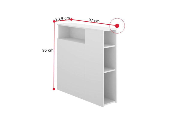 Regál za posteľ TEN - ROZMEROVKA - 1