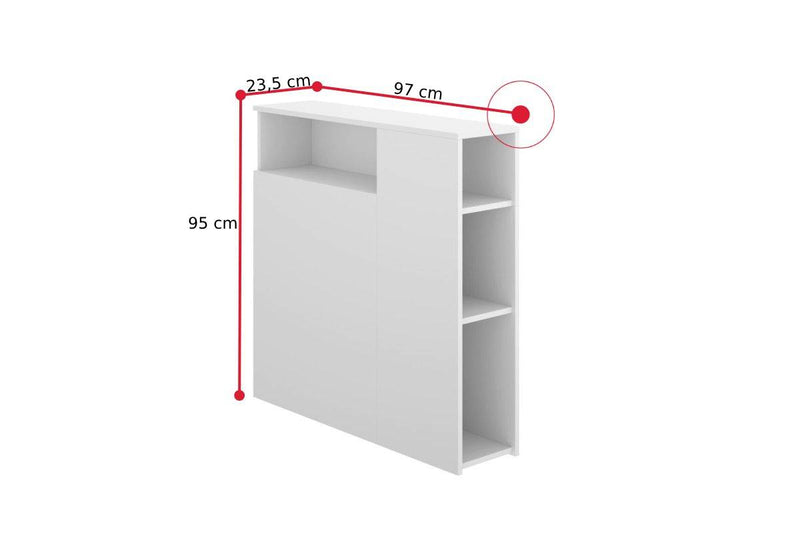 Regál za posteľ TEN - ROZMEROVKA - 1