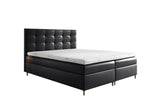 Čalúnená posteľ boxspring MARIANA + topper, 140x200, madryt 9100 -  - 0