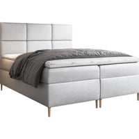 Čalúnená posteľ boxspring GRETA + topper, 120x200, jasmine 81 -  - 0