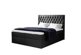 Čalúnená posteľ boxspring TOMIO + topper, 160x200, jasmine 100 -  - 0