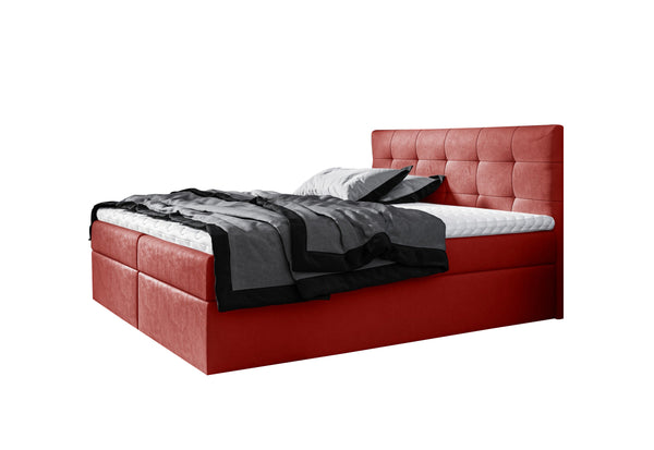 Čalúnená posteľ boxspring BRIGITE + topper, 120x200, jasmine 60 -  - 0