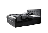 Čalúnená posteľ boxspring BRIGITE + topper, 180x200, jasmine 100 -  - 0