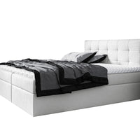 Čalúnená posteľ boxspring BRIGITE + topper, 200x200, jasmine 20 -  - 0