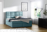 Čalúnená posteľ boxspring WOLF + topper, 120x200, casablanca 2313 -  - 0