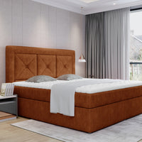 Čalúnená posteľ boxspring FATYMA, 140x200, dora 63 -  - 0