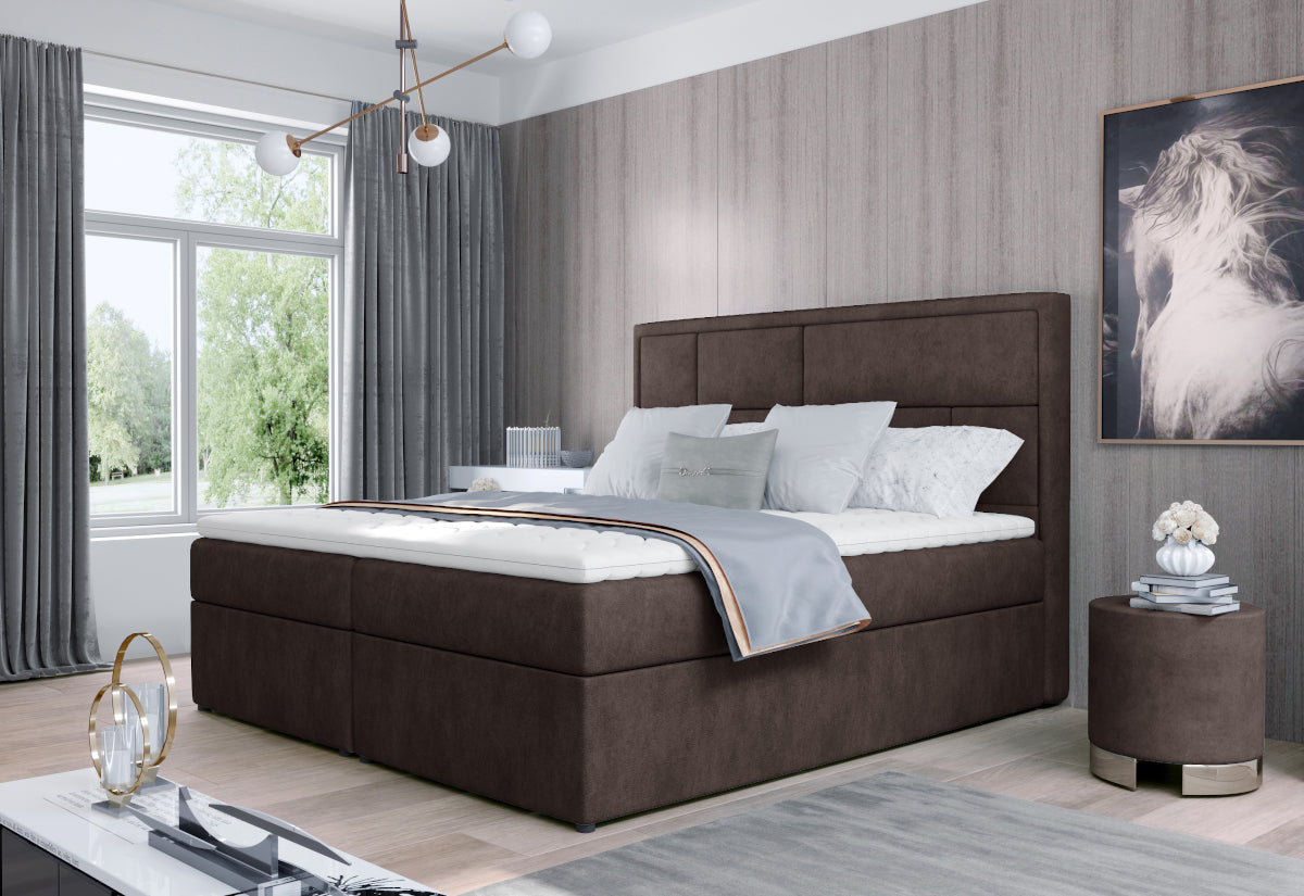 Čalúnená posteľ boxspring MARON, 140x200, dora 28 -  - 0