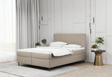 Čalúnená posteľ boxspring BALTICO + topper, 160x200, matt velvet 08 -  - 0