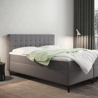 Čalúnená posteľ boxspring CHANTAL + topper, 140x200, muna 8 -  - 0