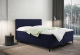 Čalúnená posteľ boxspring CHANTAL + topper, 140x200, muna 19 -  - 0