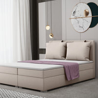 Čalúnená posteľ boxspring DINAMO + topper, 120x200, soro 23 -  - 0