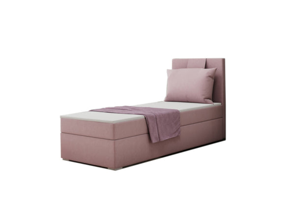 Čalúnená posteľ boxspring MIRANDA + topper, 80x200, soro 61, pravá -  - 0