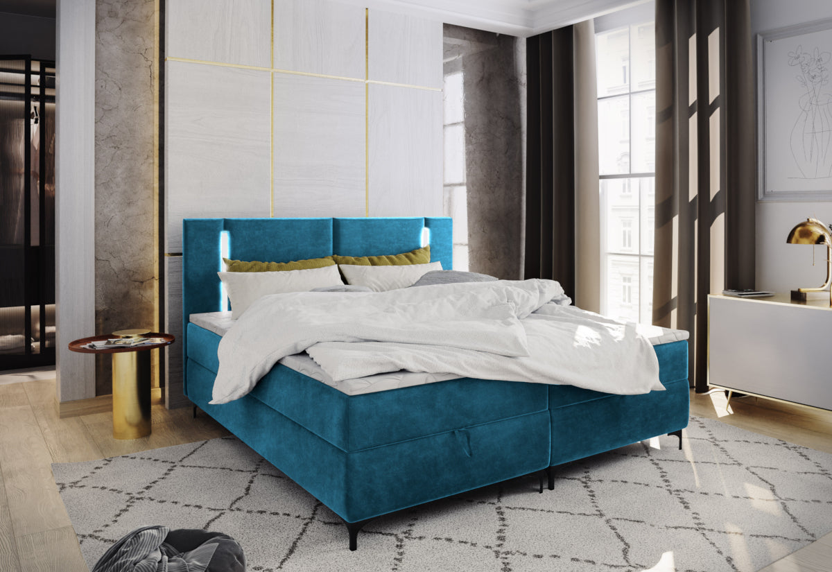 Čalúnená posteľ boxspring ELBE, 140x200, trinity 13 -  - 0