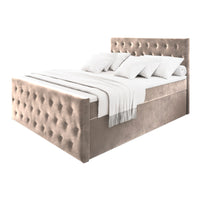 Čalúnená posteľ boxspring FENFI, 140x200, casablanca 4 -  - 0