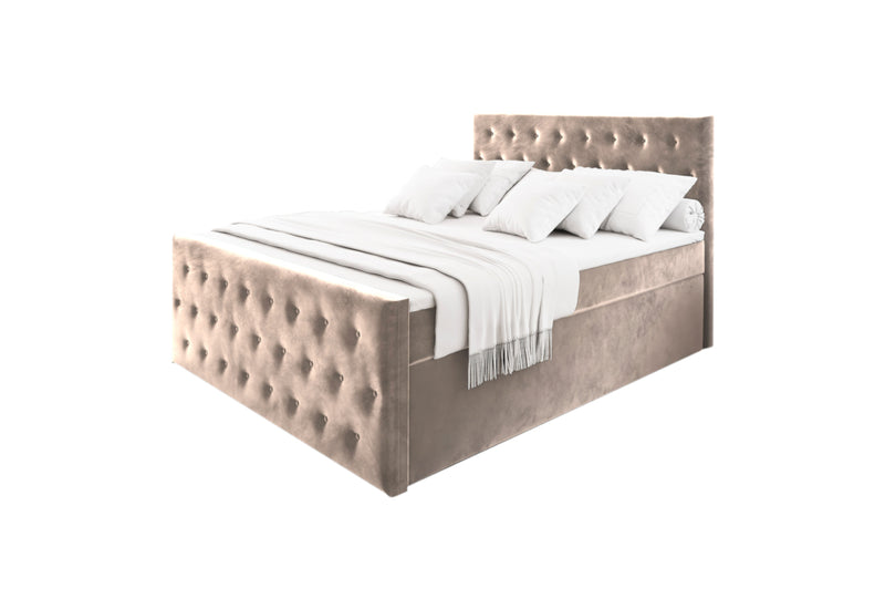 Čalúnená posteľ boxspring FENDI, 160x200, casablanca 4 -  - 0