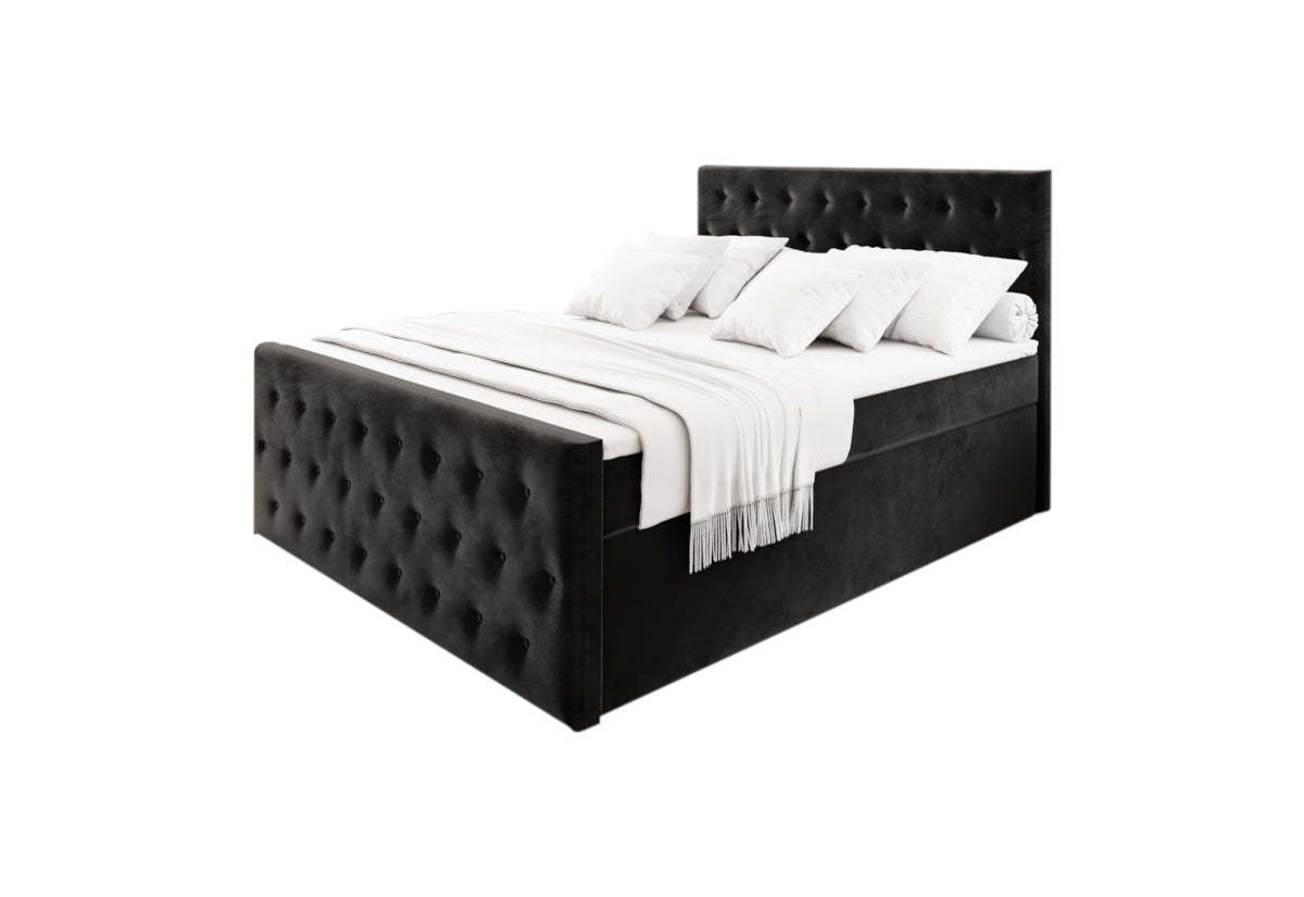 Čalúnená posteľ boxspring FENDI, 160x200, casablanca 16 -  - 0