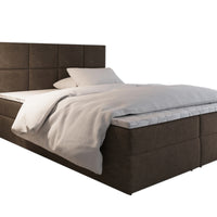 Čalúnená posteľ boxspring LENY, 140x200, sawana 25 -  - 0