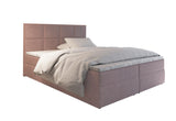 Čalúnená posteľ boxspring LENY, 140x200, kronos 27 + topper -  - 0