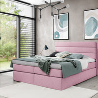 Čalúnená posteľ boxspring PRIMERA + topper, 120x200, raquel 01 -  - 0