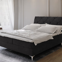 Čalúnená posteľ boxspring MARLO, 140x200, aston 18 -  - 0