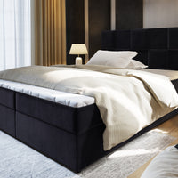 Čalúnená posteľ boxspring PIACO, 140x200, kronos 07 -  - 0