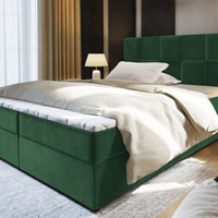 Čalúnená posteľ boxspring PIACO, 140x200, kronos 19 -  - 0