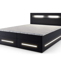 Čalúnená posteľ boxspring MINOR + topper, 140x200, soft 11 -  - 0