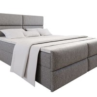 Čalúnená posteľ boxspring MILON + topper, 160x200, sawana 21 -  - 0