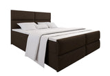 Čalúnená posteľ boxspring MILON + topper, 180x200, sawana 26 -  - 0