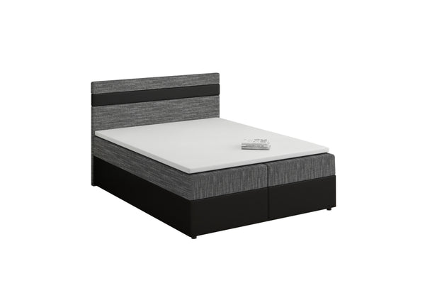 Čalúnená posteľ boxspring MODELA, 140x200, kornet 02/dolaro 8 -  - 0